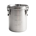 thumbnail image 2 of 1pc 520/1000/1600/2500ml Stainless Steel Tanks Sealed Kitchen Food Storage Container 11*9/13*11/15*13/17*15cm Home Storage, 2 of 11