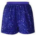 thumbnail image 5 of HongQid Women Sparkly Sequin Shorts Glitter Elastic High Waisted Sparkle Straight Legs Shorts for Parties, 5 of 8