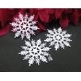 thumbnail image 4 of 12 copos de nieve de plástico blanco para Navidad, decoración navideña para festivales de cine, accesorios de decoración, colgante de copo de nieve de 5 a 30 cm, 4 of 4