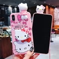 thumbnail image 2 of For Xiaomi Redmi 8 8A 9 9A 9C 10 10A Note 7 8 9 9s 10 11 Pro Case Hello Kitty TPU Phone Case With Holder Strap Rope LXY, 2 of 6