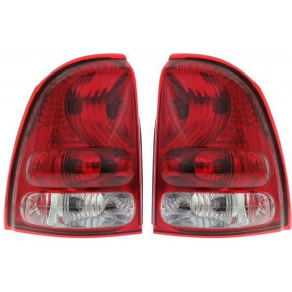 CarLights360: For 2004 2005 2006 2007 Buick Rainier Tail Light Assembly Driver and Passenger Side DOT Certified w/Bulbs | GM2800233 GM2801233