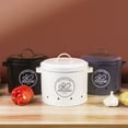 thumbnail image 3 of Onion Kitchen Food Crisper Vegetable tin Potato Onion and & Fruit Saver Container Fresh Storage Black, 3 of 9