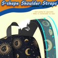 thumbnail image 5 of Sun and Moon Gothic Pattern 17" Waterproof Oxford School Backpacks for Teens, S-Shape Padded Straps, for School, Travel, Hiking, Camping, 5 of 5