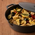 thumbnail image 5 of Bruntmor 5qt Grey Enameled Cast Iron Skillet With Lid & Handle, 5 of 7