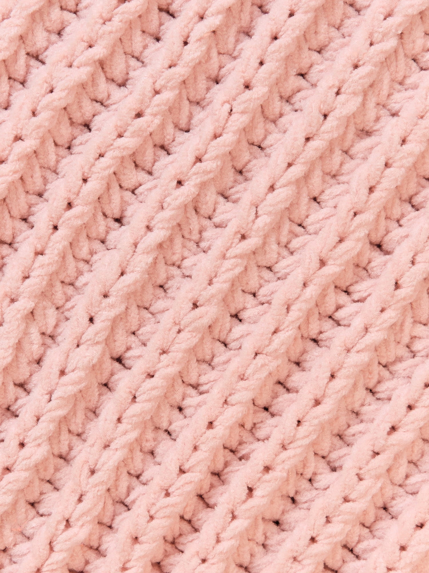 Modern Moments by Gerber Baby Neutral Chenille Blanket, Silver Pink, One Size