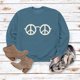 thumbnail image 3 of Gibobby Sudaderas con cremallera de cuello redondo para mujer Sudadera informal con estampado de Hobby y Peace (Azul, L), 3 of 5