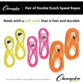 thumbnail image 4 of Champion Sports Double Dutch Licorice Speed Jump Ropes (Set of 2) - Pink, 16ft, 4 of 4