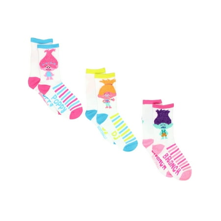 

Trolls Girl s Toddler Women s 3 pack Crew Socks TP031GCC