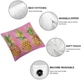 thumbnail image 6 of PIKWEEK Pillow Covers Summer Colorful Fresh Pineapple Tropical Fruit Cotton  Throw Pillow Case Cushion Cover Outdoor Home Couch Decorative Set of 2 Multiple specifications, 6 of 7