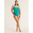 thumbnail image 2 of Time and Tru Women's and Women's Plus Ruched Slimming Bikini Bottoms, Sizes S-3X, 2 of 5