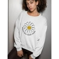 thumbnail image 2 of Worry Less Smile More Sweatshirt Women -Image by Shutterstock, Female Small, 2 of 4