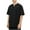 Black, variant on yillto Big and Tall Shirts for Mens Cotton Short Sleeve Round Neck Loose Lightweight Fashion Summer Tee M-5XL