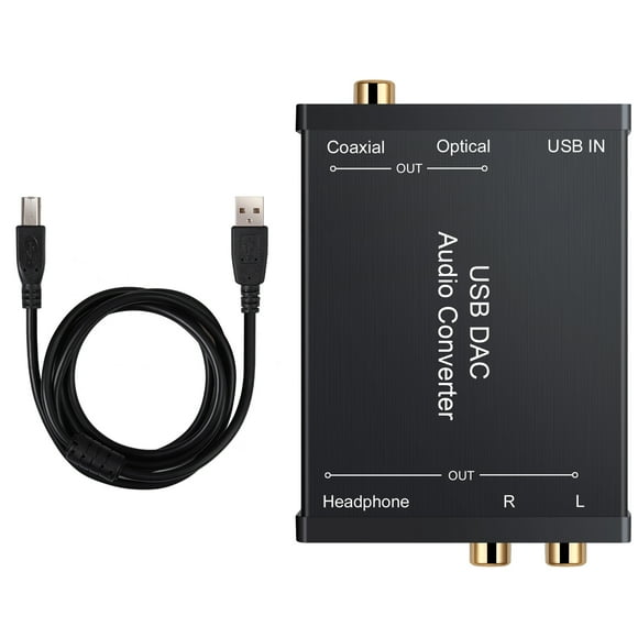 USB DAC Audio Converter Connect to Amplifier or Sound Card, Computer Audio Accessory Spare Part