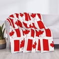 thumbnail image 3 of Fotbe Canada Manta de Franela con Estampado, Manta Ultrasuave para Cama, Sofá, Auto, Hipoalergénica y Antibolitas-40"x30", 3 of 6