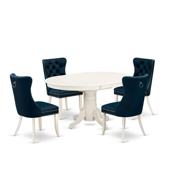 East West Furniture 5 Piece Dining Set