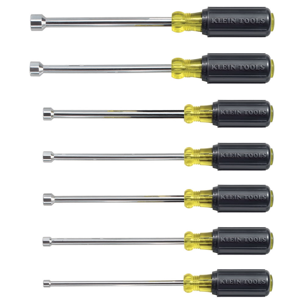 Klein Tools 647 7Piece Nut Driver Set with 6Inch Shafts
