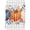 Grayblue Orange, variant on Orange Blue Pumpkin Fall Kitchen Towels Set of 2,Absorbent Microfiber Dish Tea Towels with Hanging Loop,Thanksgiving Botanical Watercolor Resuable Hand Towel for Home Kitchen Cleaning 18"x26"