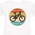 thumbnail image 4 of Inktastic Bicycle Vintage Cyclist Sunset Boys or Girls Long Sleeve Baby Bodysuit, 4 of 5