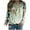 Green, variant on WXLWZYWL Trendy Sweatshirts For Women 2023 Women Classic And Winter Floral Print Crewneck Long Sleeve Loose Sweatshirt Tops