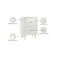 thumbnail image 2 of Meridian Furniture Modernist Contemporary Chest in White Medium Gloss Finish, 2 of 10