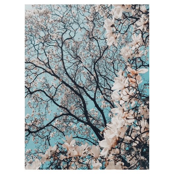 Masterpiece Art Gallery Signs of Spring Cherry Flower Blossoms by Meric Dagli Canvas Art Print 30" x 40"