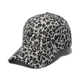 thumbnail image 1 of Gorra de béisbol de poliéster con estampado de leopardo para mujer, 1 of 3