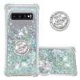 thumbnail image 1 of Funda para Samsung Galaxy S10 Plus con Brillo Líquido Flotante, Purpurina, Parachoques y Anillo Giratorio Soporte, 1 of 5