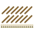 thumbnail image 1 of 12Pack Fully Threaded Rod, 5/16"x2-1/4" Zinc-Plated Carbon Steel with Nuts Washer, 1 of 7