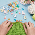 thumbnail image 2 of 10 Pcs Alpaca Shape Knitting Needle Stoppers, 30 Pcs Knitting Needle Point Protectors Silicone Stoppers Knitting, 2 of 4