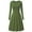 Army Green Dress for Women, variant on Ygbgbb Women Elegant Temperament Solid Color Round Neck Long Sleeved Dress (Coffee,XXXXL)