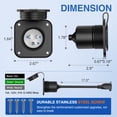 thumbnail image 2 of Entrada con brida RV Power Nilight, 15 A, 125 V, puerto AC con cable ETL, 2 of 9