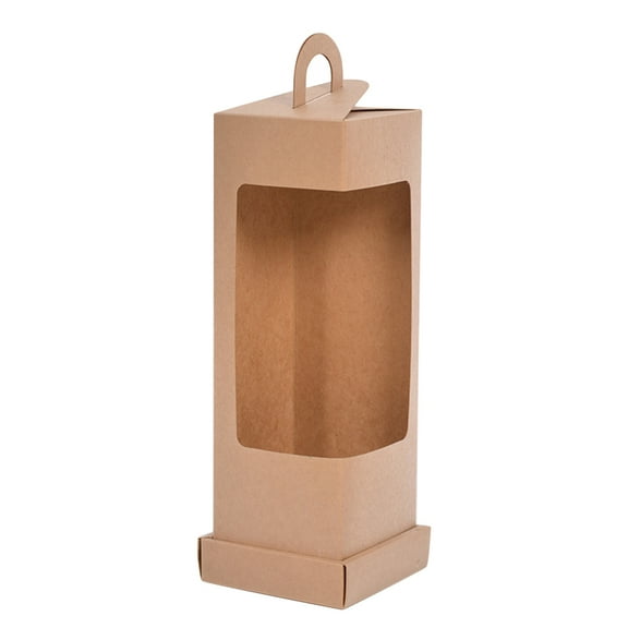 GOOHOCHY Bouquet Packaging Box For Florists Light Brown Paper 1Pcs
