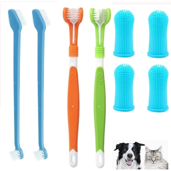 Cepillos Dentales Walquicks Blanco para Perro y Gato con Eliminación de Placa y Sarro