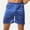 #Blue, variant on DPTALR George Men's Solid Loose Casual Shorts Elastic Mid-Waist Home Sleep Fitness Sports Shorts,Red,Big and Tall Men XL