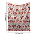 thumbnail image 2 of Dmlowu Throw Blanket - Soft Cozy Fleece Blanket, Luxury Velvet Throw Blanket for Couch Sofa Bed, 28x40" Valentines Day Decorations Fuzzy Blanket, 2 of 6