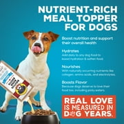 Brutus Bone Broth Chicken for Dogs - 32 oz, All Natural Human Grade Dog Food Topper with Chondroitin Glucosamine Turmeric, Great for Picky Eaters & Dry Food, Tasty & Nutritious