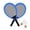 Blue-Z3, variant on LED Light-Up Badminton Racket Set - Glow in The Dark Rackets with Luminous Shuttlecock - Kids & Adult Size (21.65") - Includes 2 Rackets, 1 Ball - Orange, Red, Green, Blue Options