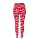 thumbnail image 4 of WILLBEST Leggings de Moda Para Mujer, Cintura Alta, Estampado Floral, Pantalones de Yoga Para Correr, Fitness, Ropa Informal Para Navidad y Uso Diario. Extra Grande, 4 of 5