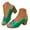 Green, variant on Dakaela Heeled Sandals for Women 2026 Open Toe Slingback Chunky High Heels Buckle Ankle Strap Dressy Wedge Pumps for Bridal Party Wedding Yellow Size 9