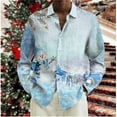 thumbnail image 5 of Camisa hawaiana de manga larga para hombre, camisa social de playa de alta gama para hombre, camisa estampada en 3D, camisa de nieve navideña 2024, moda, 5 of 5