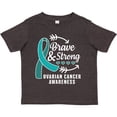 thumbnail image 3 of Inktastic Ovarian Cancer Awareness Brave and Strong with Arrows Boys or Girls Toddler T-Shirt, 3 of 5