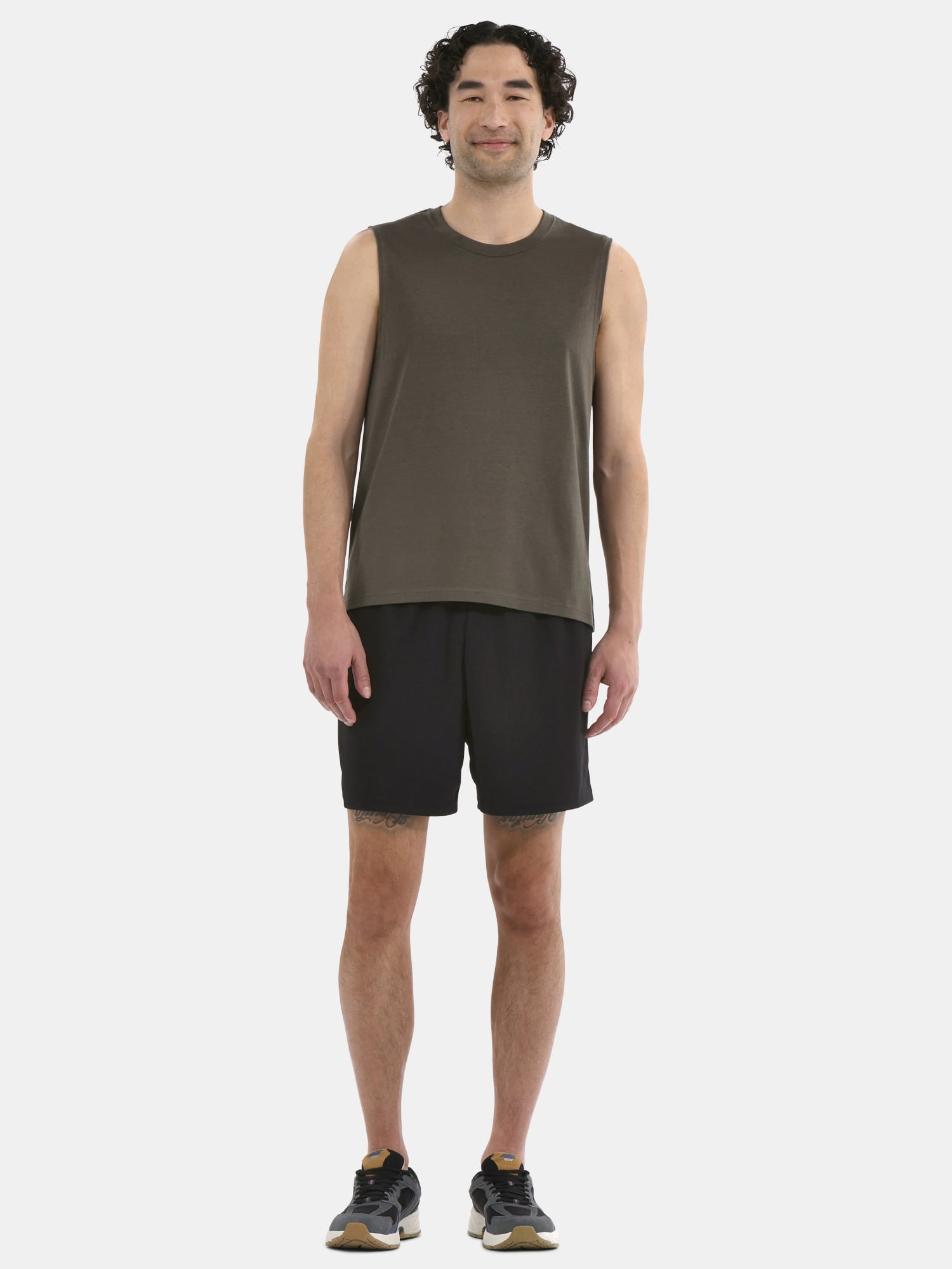Athletic Works Men's and Men's Big & Tall Tri-Blend Muscle Tee, Sizes XS-4XLT