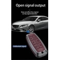 thumbnail image 4 of Key Fob Cover Compatible with Genesis G80 GV80 GV70 G90 8 Button Keychain Case Holder Protector,B Leather-keychain-black, 4 of 6