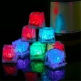 thumbnail image 1 of 12pcs Waterproof Led Ice-cube Colorful Slow Flashing Glow In The Dark Light Up For Bar Club Drinkin, 1 of 5
