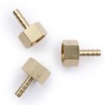 thumbnail image 4 of U.S. Solid 1/4 in Barb x 3/8 in FNPT Brass Hose Barbed Fitting with 3 Clamps Pack of 3, 4 of 8