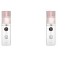 thumbnail image 3 of Wisewang Handheld Face Humidifier 30ml Capacity USB Charging Facial Steamer Spray Water Mist Diffuser Portable Face Humidifier pink 2Set, 3 of 6