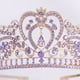 thumbnail image 4 of Zhuge Tiara de boda para novia, diadema de princesa, corona nupcial, joyería para el cabello con diamantes de imitación de cristal, decoración para novia, cumpleaños, graduación, boda (blanco), 4 of 5