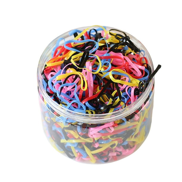 1000pcs Baby Colorful Hair Ties Hair Rubber Bands for Toddler Infants Kids Girls Thin Small Hair Elastics Bands Hair Ties BEoffer Baby Toddlers Girls Elastics Hair Bands Black