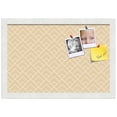 thumbnail image 2 of PinPix 18x12 Custom Cork Bulletin Board Peaks Modern Pattern Beige Poster Board Has a Fabric Style Canvas Finish, Framed in Peaks Modern Pattern Beige, by ArtToFrames (PinPix-1792), 2 of 6
