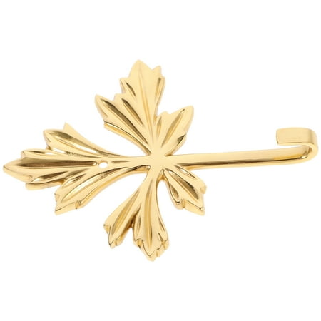 

Brass Hook Cloth Hanger Coat Clothing Hangers Decorative Hooks Maple Leaf for Wall Clothes